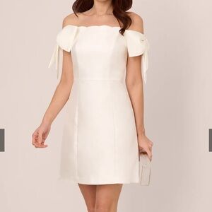 Elegant Off-Shoulder White Dress